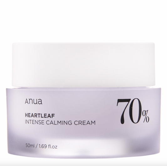 Anua Heartleaf 70% Intense Calming Cream raminamasis veido kremas