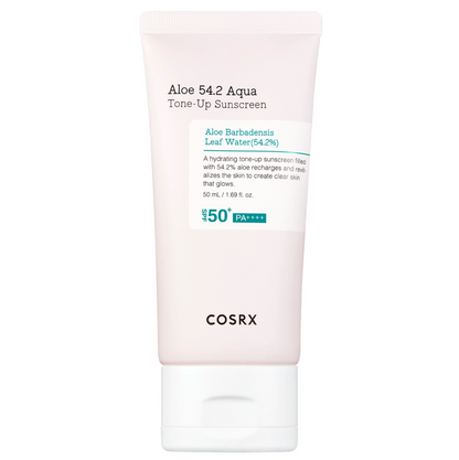 COSRX Aloe 54.2 Aqua Tone-Up Sunscreen SPF50+ apsauginis kremas nuo saulės