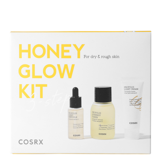 COSRX Honey Glow Trial Kit kelioninis veido priežiūros rinkinys su propoliu