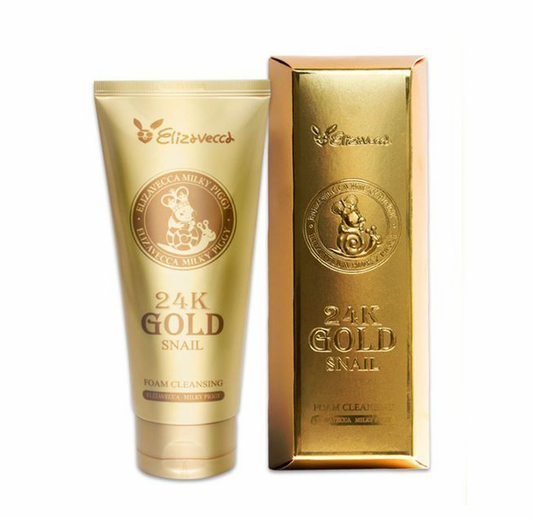 Elizavecca 24k Gold Snail Cleansing Foam valomos putos su sraigių gleivėmis ir auksu