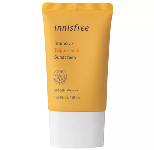 Innisfree Intensive Triple Shield Sunscreen SPF50+ Apsauginis kremas nuo saulės