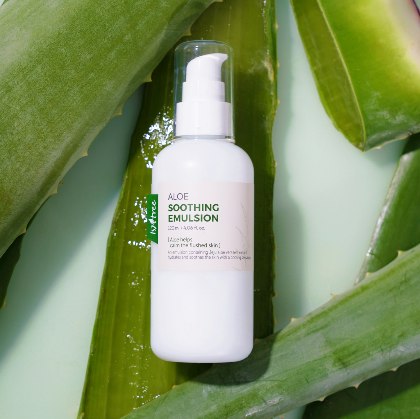 Isntree Aloe Soothing Emulsion raminamasis losjonas su alaviju